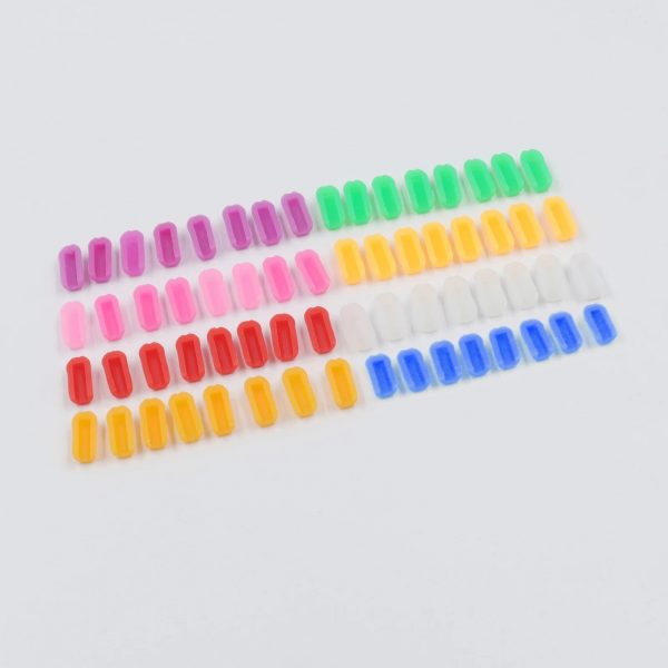 100 adet Neon LED şerit Uç kapakları silikon plastik neon tüb kapağı Kırmızı, pembe, lila, Gelb, Grün, Turunc, Mavi, Türkis, Beyaz 01