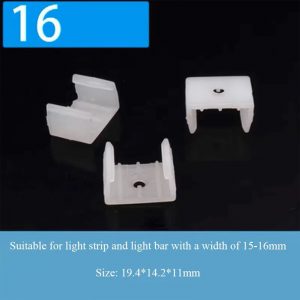 5/10/50 adet Neon LED Esnek Şerit Işık tutucu Kelepçeleri - PP/PC Şeffaf Beyaz Plastik Montaj Klipsleri çizgi yapış bağlantı 31