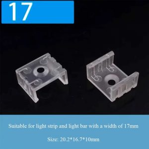 5/10/50 adet Neon LED Esnek Şerit Işık tutucu Kelepçeleri - PP/PC Şeffaf Beyaz Plastik Montaj Klipsleri çizgi yapış bağlantı 33