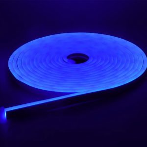 Neon LED şerit 5metre (Mavi) LED zincir bandı hortum esnek dekoratif aydınlatma ışık 12V 10W (1. Gen.) 05